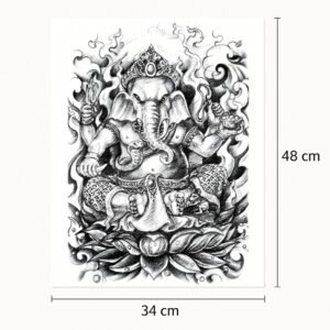 Tatuaggio schiena Ganesha