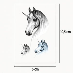 Tatuaggio Triplo unicorno