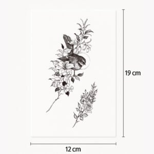 Tatuaggio Fiori e uccelli