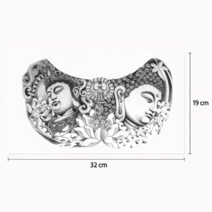Tatuaggio petto Due Buddha