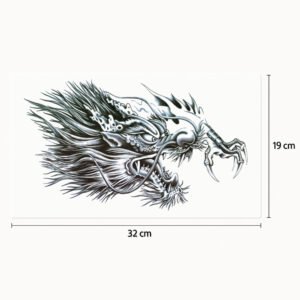 Tatuaggio petto Drago selvaggio