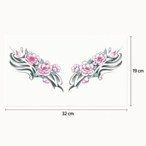Tatuaggio petto Fiori eleganti