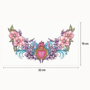Tatuaggio petto Fiori e cervelli