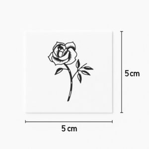 Tatuaggio Rosa elegante