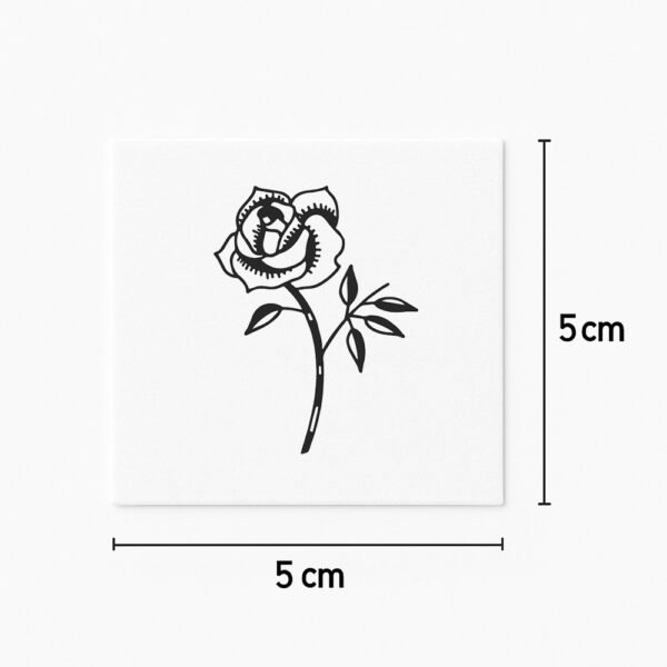 Tatuaggio Rosa elegante
