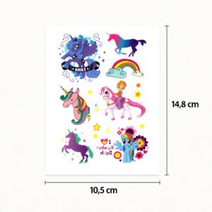 Tatuaggio Unicorno arcobaleno