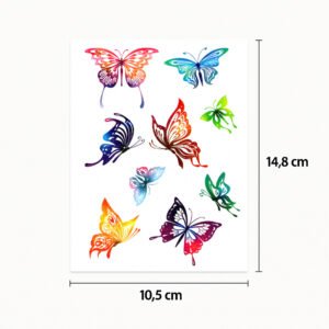 Tatuaggio Farfalle colorate