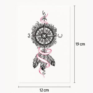 Tatuaggio Bussola elegante