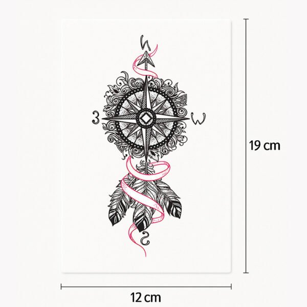 Tatuaggio Bussola elegante