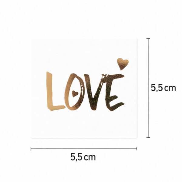 Tatuaggio Amore in oro