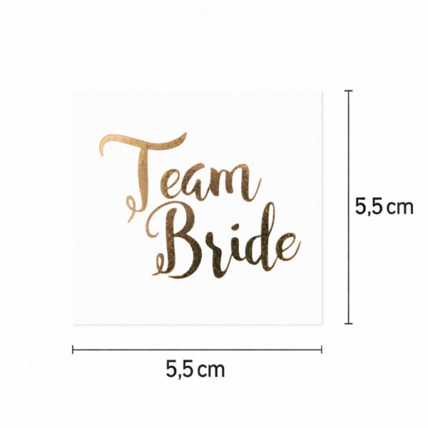 Tatuaggio Team Sposa in oro